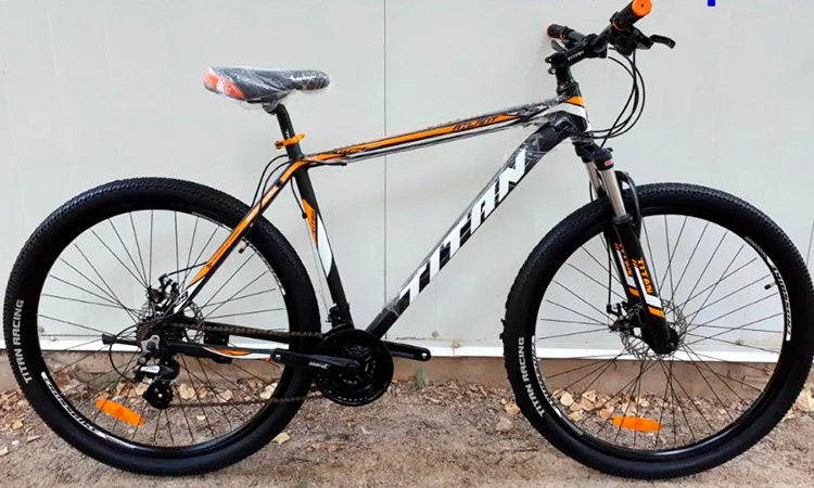 Фотографія Велосипед Titan Atlant 27,5" (2020) 2020 Чорно-жовтогарячий 